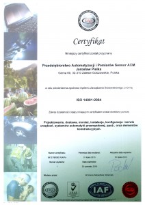 cert ISO 14001 PL